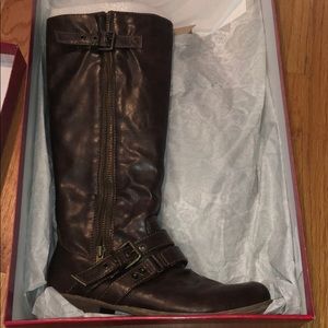 Brown Leather Riding Boots